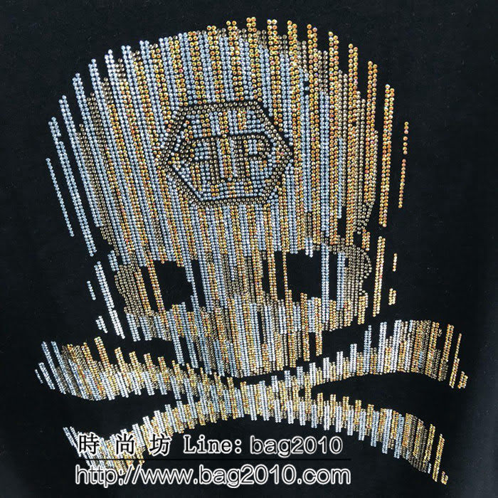 pp 19ss早春 燙鑽短袖 大幅度進口奧鑽燙鑽工藝 定制絲光棉 工藝細節完美 ydi2545